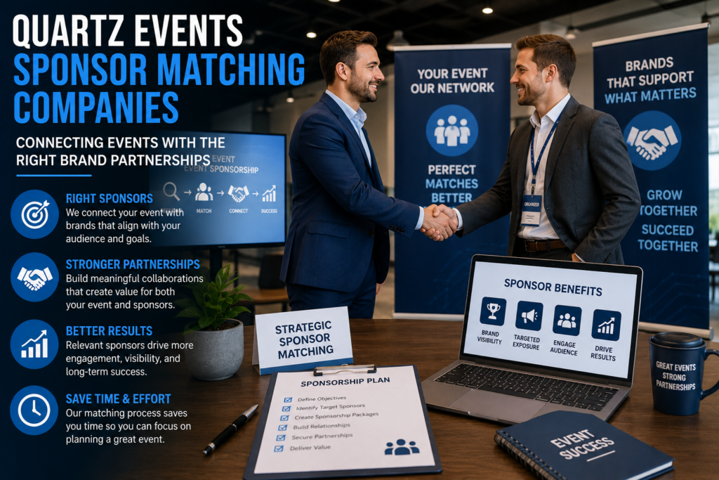quartz events sponsor matching companies